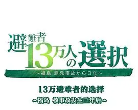 福岛核事故3年后 13万避难者的选择 避難者13万人の選択 ～福島 原発事故から３年～封面